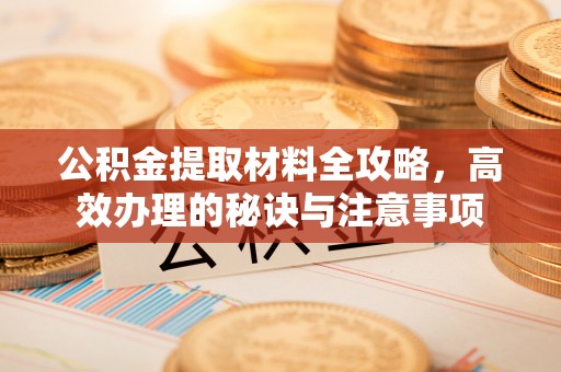 新昌公积金提取材料全攻略，高效办理的秘诀与注意事项