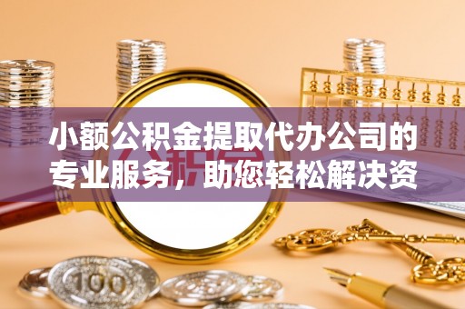 新昌小额公积金提取代办公司的专业服务，助您轻松解决资金难题