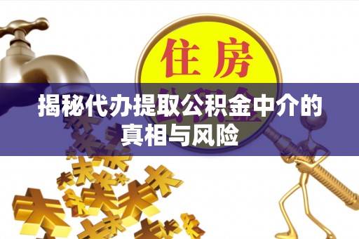 新昌揭秘代办提取公积金中介的真相与风险