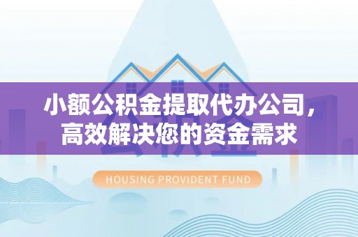 新昌小额公积金提取代办公司，高效解决您的资金需求