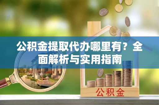 新昌公积金提取代办哪里有？全面解析与实用指南