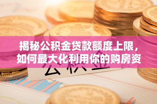 新昌揭秘公积金贷款额度上限，如何最大化利用你的购房资金？