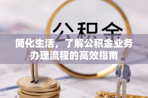 新昌简化生活，了解公积金业务办理流程的高效指南