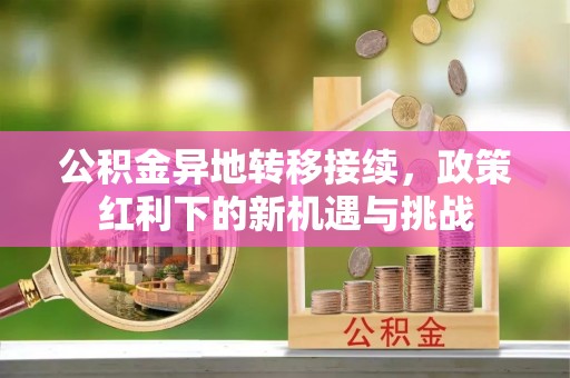 新昌公积金异地转移接续，政策红利下的新机遇与挑战