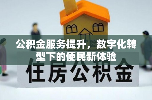 新昌公积金服务提升，数字化转型下的便民新体验