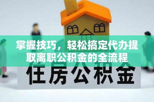 新昌掌握技巧，轻松搞定代办提取离职公积金的全流程